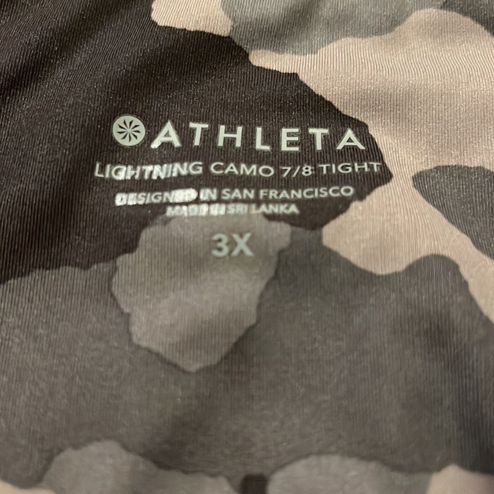Athleta Gray Camo Leggings - Picture 2 of 4
